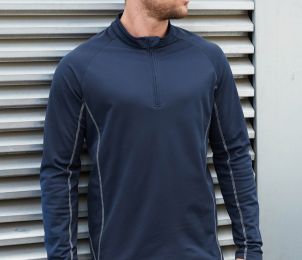 SWEAT RUNNING HOMME 1/4 ZIP - PA335 - POLYESTER - 170 GR/M²