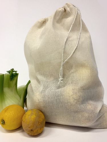 Sac fruits et legumes en coton 115 g/m² 40x32 cm
