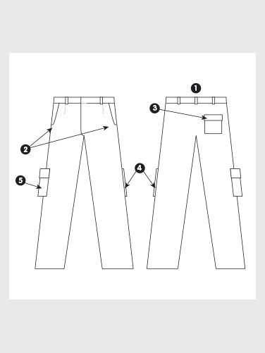 PANTALON HOMME DAILY NEXT - MULTIPOCHES - HAUTE RéSISTANCE - 210 GR/M²