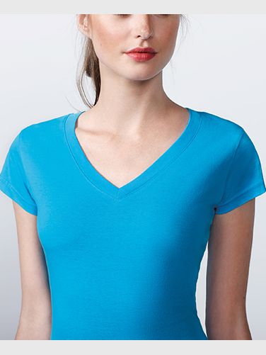 T-shirt Victoria - coupe Fit - Col V • 170 g/m²