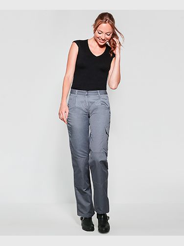 PANTALON FEMME DAILY - MULTIPOCHES - RENFORT AUX GENOUX - 235 GR/M²