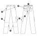 PANTALON FEMME DAILY - MULTIPOCHES - RENFORT AUX GENOUX - 235 GR/M²