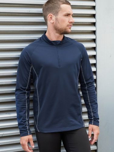 SWEAT RUNNING HOMME 1/4 ZIP - PA335 - POLYESTER - 170 GR/M²