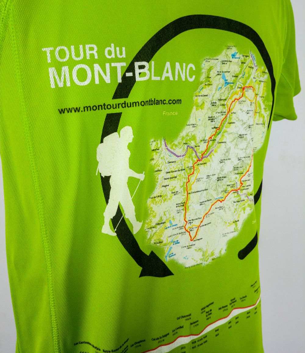 Sérigraphie demi-teinte pour le Tour du Mont-Blanc Sérigraphie demi-teinte pour le Tour du Mont-Blanc