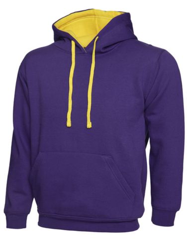 PK507 - Sweat à capuche - bi color - 300g - 12 couleurs