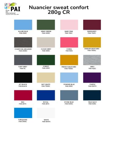 CR2 - Sweat à capuche top qualité/prix - 280g - 22 couleurs