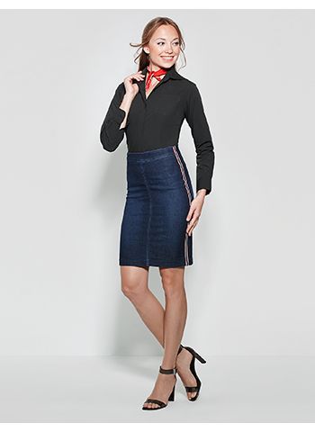CHEMISE FEMME SOFIA M/L - POLYESTER - COTON - 130 GR/M²