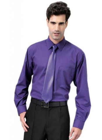 CHEMISE HOMME PR200 M/L - POLYESTER - COTON - 105 GR/M²