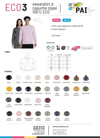 ECO 3 - Sweat Col Rond BIO