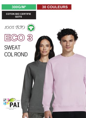 ECO 3 - Sweat Col Rond BIO