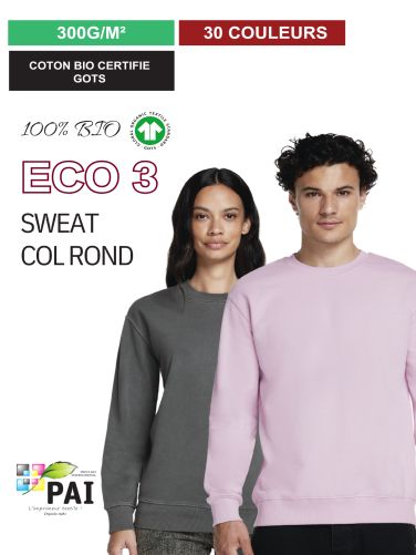 ECO 3 - Sweat Col Rond BIO